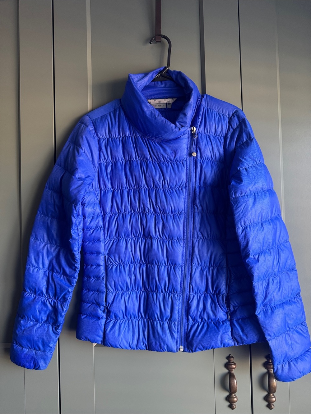 Athleta Women’s Lightweight Goose Down Puffer Jacket - Royal Blue